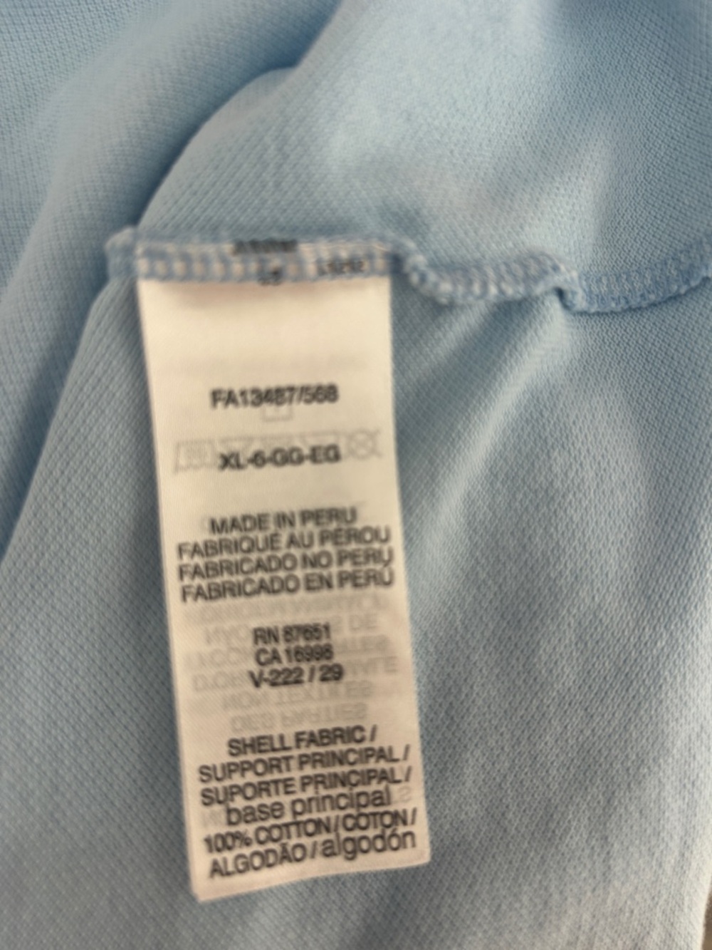 Lacoste men’s polo style shirt Sz XL fits more like roomy Sz M or Large Like new - Picture 3 of 4